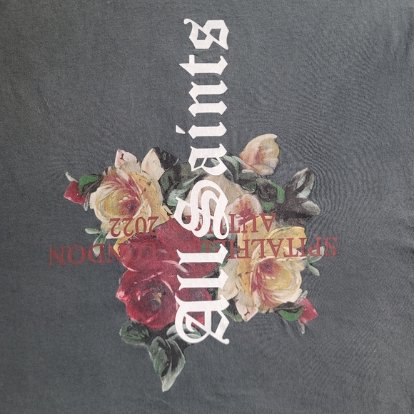 AllSaints Oshiba Crewneck Short Sleeve Graphic Tee, Size Small, Washed Black - Picture 7 of 10